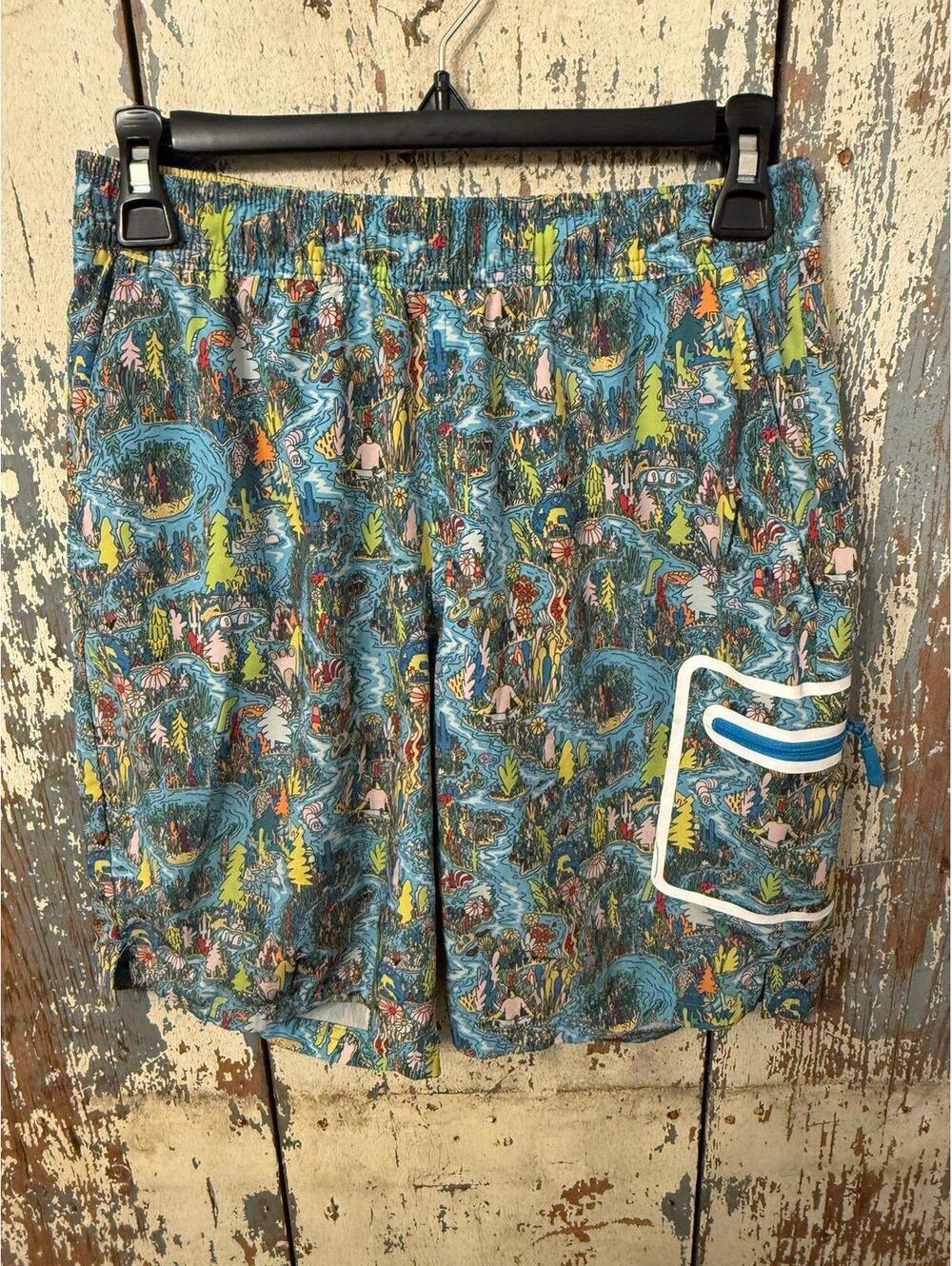 Fielder Bonobos Mens Swim Trunks hybrid shorts, size XS